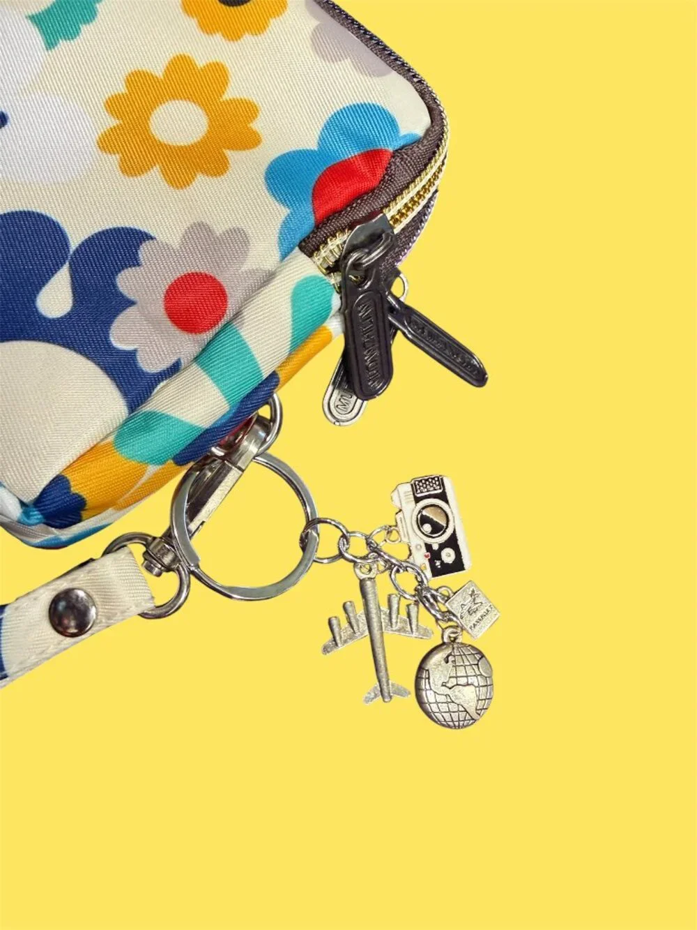 FLOWER POWER RAINBOW TRIPLE ZIP WRISTLET - Picture 3 of 3